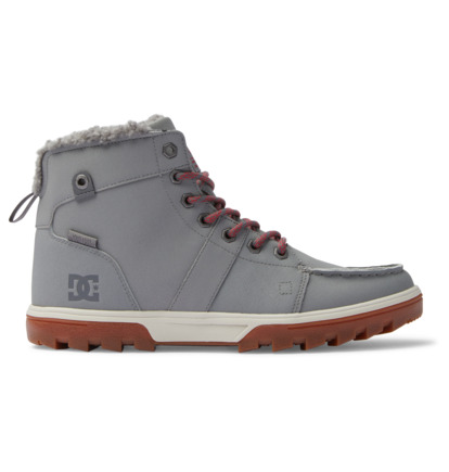 Zimne Topanky DC Shoes Woodland Sherpa Lined Leather Panske Siva | DC-1957084